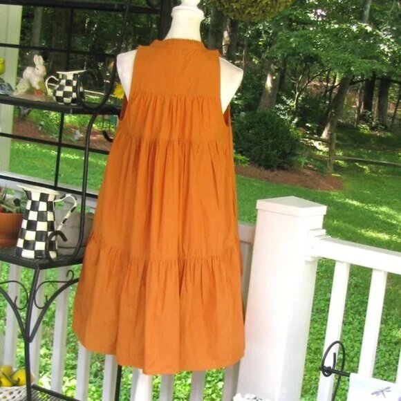 Olivia James The Label Ro sleeveless dress with pockets cotton Small luxury - Picture 5 of 7